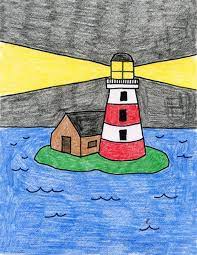 Creative Drawing Ideas And Topics For Kid Lighthouse Art Creative Drawing Drawings How to draw boys · art projects for kids. pinterest