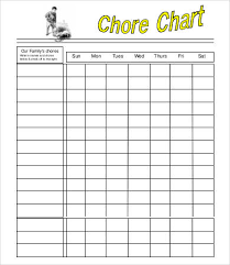 chore chart for kids 7 free pdf documents download free