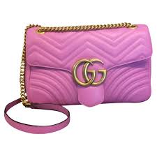 Die tasche fristet im kasten ihr ich verkaufe meine gucci tasche ! Gucci Tasche Gucci Marmont Mittelschultrige Gucci Tasche Brand New Sac Handtaschen Leder Pink Ref 180366 Joli Closet