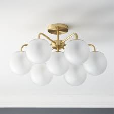 Vega Brushed Brass Flush Mount Light Reviews Cb2 Modern Flush Mount Lighting Flush Mount Lighting Modern Flush Mount