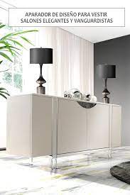 De líneas sencillas y rectas, los aparadores modernos se presentan en acabados lacados, generalmente en blanco, negro o colores vivos. Aparador Moderno Para Salon Comedor Muebles Muebles Para Tienda Aparador Moderno