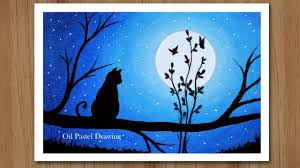 Sya moonlight in constanţa offers accommodation with free wifi, 6 km from city park mall, 10 km from ovidiu square and 5 km from tom shopping center. How To Draw Scenery Moonlight Bird With Oil Pastels Step Cute766