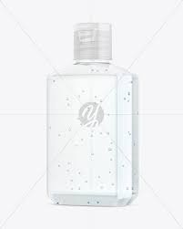Download Glossy Hand Sanitizer Bottle Mockup With Glitter In Bottle Mockups On Yellow Images Object Mockups