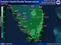 Last updated today at 20:04. Florida Weather Forecast Cold Front 30s 50s North South Miami Herald