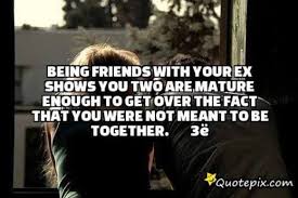 Jan 21, 2019 · ask yourself why you want to be friends with your ex. Friends With My Ex Miss Klutzy