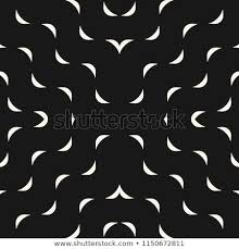 Vector Minimalist Geometric Seamless Pattern With Small Wavy Shapes Curved Lines Simple Texture Seamless Patterns Black And White Background Simple Texture
