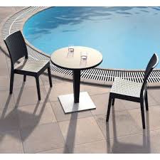 Florida Wickerlook Outdoor Resin Bistro Set Brown With Round Table 28 Inch Isp994r Br Outdoor Dining Set Patio Dining Set Dining Table