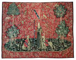 Le Toucher Dame A La Licorne Tapisserie Jules Pansu Dame A La Licorne Tapisserie Licorne