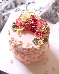 K Flower Cake London On Instagram Thank You For Your Order A Pink Buttercream Flower Mi In 2020 Floral Cake Birthday Birthday Cake With Flowers Floral Cake Design