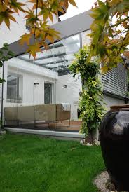 Glasschiebewand Aussen Terrassen Glasschiebetur Wintergarten Sonnenschutz Aussen