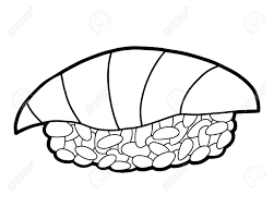 Check spelling or type a new query. Coloring Book For Children Salmon Sushi Nigiri With Rice Royalty Free Cliparts Vectors And Stock Illustration Image 136679801