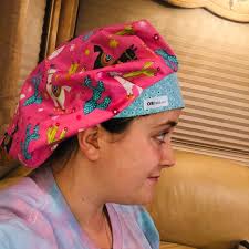 Scrub Cap, Bouffant Scrub Hat Dolly Llama, Scrub Caps for Women, OR Hats,  Scrub Hats for Women, Orhatsbybonita, Surgical Scrub Cap