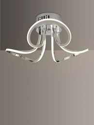 Shop for ceiling lighting from our furniture & lights range at john lewis & partners. John Lewis Partners Ora Semi Flush Led Ceiling Light Silver Metallic At John Lewis Partners