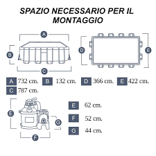 Intex carrozza con cavallo principressa misure: Piscina Fuori Terra Intex Ultra Xtr 26364 Cm 732 X 366 X 132 Ferramenta Centro Italia