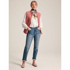 Joules Minx Rose Pink Showerproof Diamond Quilted Gilet