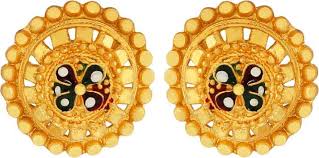 Women's golf shirts for style & performance. Flipkart Com Buy Goldnera Gold Plated Traditional Big Size Stud Earrings Ladies Tops Daily Wear Copper Brass Stud Earring Online At Best Prices In India