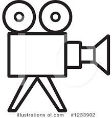 Camera coloring page to download and coloring. Movie Camera Clipart 1233902 Illustration By Lal Perera