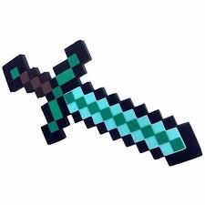 Espada De Brinquedo Jogo Diamante E Ferro Espada De Diamante Eva Sobre O Produto Espada De Diamante Feita De Eva Espada De Minecraft Minecraft Espadas