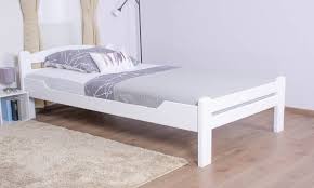 Massivholz bett lando 120x220 cm. Einzelbett Easy Premium Line K4 In Uberlange 120 X 220 Cm Buche Vollholz Massiv Weiss Lackiert