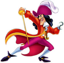 Captain Hook Drawing Defending From An Attack