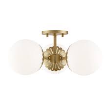 Mitzi By Hudson Valley Lighting H193603 Agb Paige 3 Light Semi Flush In Aged Brass In 2021 Mitzi By Hudson Valley Lighting Semi Flush Mount Lighting Hudson Valley Lighting
