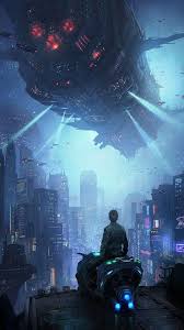 Badass Cyberpunk Wallpaper Art I Sadly Have No Clue Who Made This Cyberpunk In 2020 Science Fiction Artwork Cyberpunk Art Futuristic Art