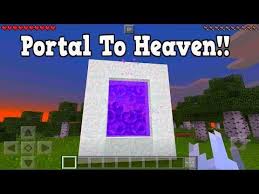 Minecraft Pe How To Make A Portal To Heaven Heaven Dimension Showcase Youtube Minecraft Portal Minecraft Crafts Minecraft Pe