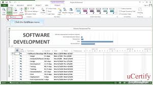 Ms Project 2013 How To Change The Format Of The Current Date Line Demo