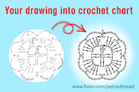 turn your hand drawing into professional crochet chart