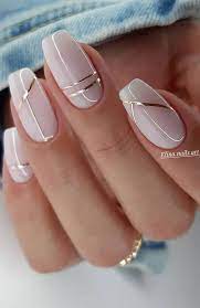 I was going for some neutral summer nail art looks!i will have some bright summer nail art coming soon♡. 48 Most Beautiful Nail Designs To Inspire You Silver Line Neutral Nails