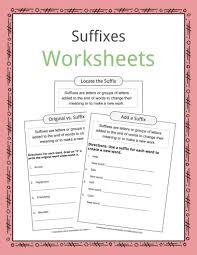 Not only will we give you the ability to wow your opponent, but you'll also be boosting your vocabulary like never before! Suffixes Worksheets Examples Definition For Kids