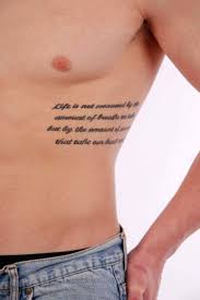 Rib Quote Tattoos Ideas Tatuagem Costela Masculina Tatuagem Costela Frases Para Tatuagem Tatuagem masculina na costela frase inspiracao. rib quote tattoos ideas tatuagem