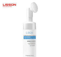 Plastic Foam Pump Bottle with Soft Silicon Gel Brush Applicator