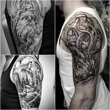 A quarter sleeve is essentially a tattoo inked on someone's arm (and at times leg), which can cover up the majority of that particular area. Quarter Sleeve Tattoo For Men Novocom Top