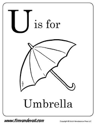 There is a ufo, umbrella, underwear, etc. U Is For Umbrella Letter U Coloring Page Pdf Letter A Coloring Pages Letter U Coloring Pages