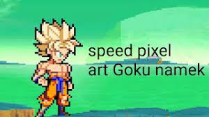 Scaling goku's forms to ssj kefla and base kefla means ssjb can be lowballed to 50× ssjg, which makes sense, as it's ssj and ssjg overlapping, and the ssj multiplier is at least 50×. Speed Pixel Art Goku Ssj Namek Swl Youtube