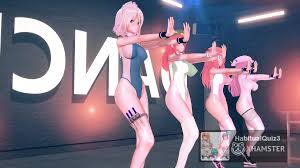 Mmd R18 Ecksa Size in Leotard Scarlet Devil Mansion Lewd Event Dance 3D  Hentai