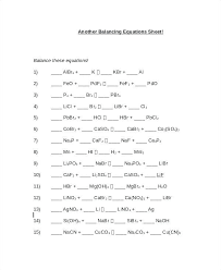 Writing and balancing equations worksheet. Practice Balancing Equations Worksheet Tessshebaylo