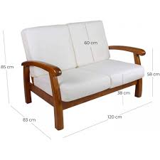 Cozyboy è un divanetto a 2 posti dagli ingombri contenuti, elegante e moderno. Divano 2 Posti In Legno Di Faggio Mod Vandi Texas 120x85x83 Cm Colore Ecru