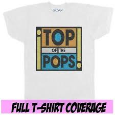 details about top of the pops mens music pop chart festival retro 80s 90s black t shirt