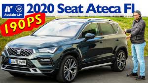Therefore, seat ateca is 60 kilograms lighter than škoda karoq (in both cases base model). 2020 Seat Ateca Xperience 2 0 Tsi 140kw 190ps Dsg 4drive Facelift Ausfahrt Tv