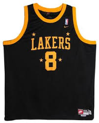 New nba jersey los angeles lakers kobe bryant 8 black basketball swingman. Nike Black Gold Jersey Retro Kobe Bryant Lakers 57 4x Tee Shirt Size 28 Plus 3x Tradesy