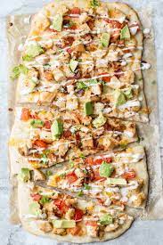 In a small bowl, mix warm water and 1 teaspoon sugar; Avocado Chicken Flatbread Pizza Valentina S Corner