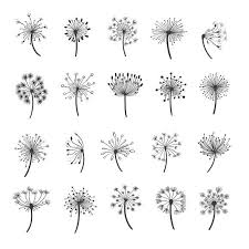 Dandelion Silhouette Icons Tattoos How To Draw Hands Drawings Dandelion Drawing