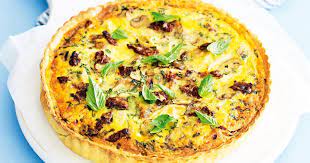 Chicken Mushroom And Sun Dried Tomato Quiche