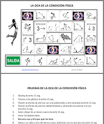 Los juegos de cartas para fomentar la agilidad mental. La Oca De La Condicion Fisica Profesor Educacion Fisica Trabajo Educacion Fisica Ejercicios De Educacion Fisica