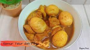 Resep Semur Telur Dan Tahu Sederhana Resep Sayuran Memasak