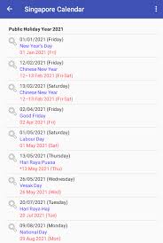 Download the singapore calendar with public holidays for 2021. Singapore Calendar 2021 Apk 2 8 Download For Android Download Singapore Calendar 2021 Apk Latest Version Apkfab Com