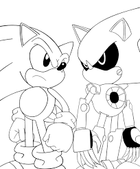 More video games coloring pages. Fantastic Metal Sonic Coloring Pages Fesfop