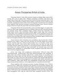 Kesan penjajahan british terhadap ekonomi, politik, sosial & agama di tanah melayu. Kesan Penjajahan British Di India